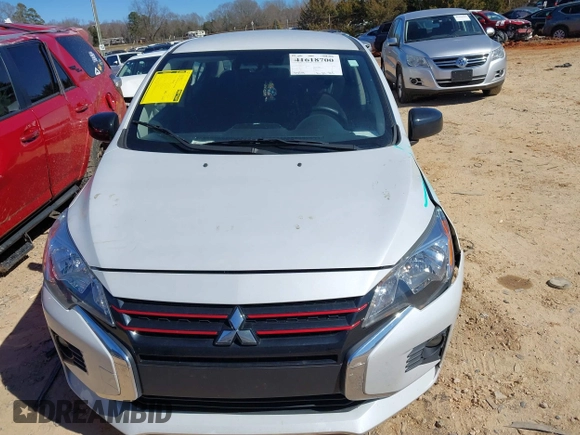 2022 Mitsubishi Mirage ES with VIN ML32FUFJ8NHF09430, listed as a IAAI auction lot 41618700 with 43,519 mi miles and . Bid and sale history available at DreamBid. Image 12.