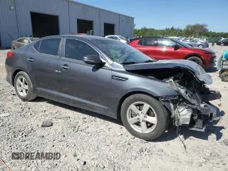 2015 Kia Optima LX with VIN KNAGM4A70F5639607, listed as a Copart auction lot 53066295 with 175,737 mi miles and Salvage Title. Bid and sale history available at carsss.com. Image 4.