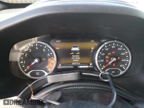 2018 Jeep Renegade Altitude with VIN ZACCJBBB4JPH39808, listed as a Copart auction lot 60941635 with 64,073 mi miles and Salvage title. Bid and sale history available at DreamBid. Image 9.