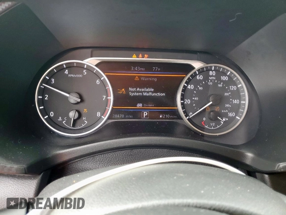 2021 Nissan Sentra SV with VIN 3N1AB8CV2MY264131, listed as a Copart auction lot 58061725 with 28,470 mi miles and Salvage title. Bid and sale history available at DreamBid. Image 9.