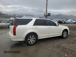 2008 Cadillac SRX with VIN 1GYEE63A280100878, listed as a Copart auction lot 43991375 with 157,092 mi miles and Salvage Title. Bid and sale history available at carsss.com. Image 3.