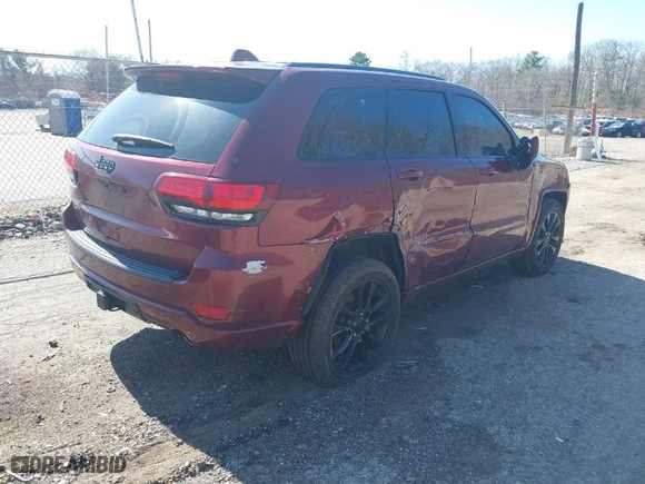 2019 Jeep Grand Cherokee Laredo E with VIN 1C4RJFAG5KC709947, listed as a IAAI auction lot 41786170 with 79,398 mi miles. Bid and sale history available at carsss.com. Image 4.