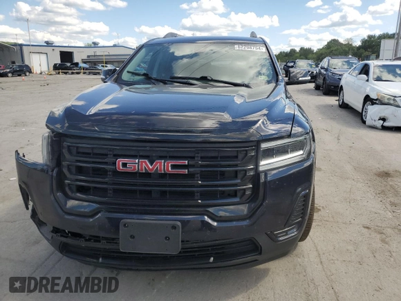 2021 GMC Acadia SLE with VIN 1GKKNRL4XMZ201262, listed as a Copart auction lot 62298754 with Not Provided miles and Salvage Title. Bid and sale history available at carsss.com. Image 5.