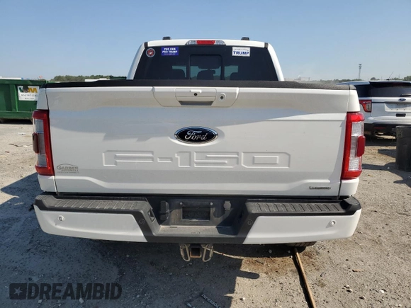 2023 Ford F-150 XL with VIN 1FTFW1E89PFC16983, listed as a Copart auction lot 52589775 with 33,975 mi miles and Salvage Title. Bid and sale history available at carsss.com. Image 6.