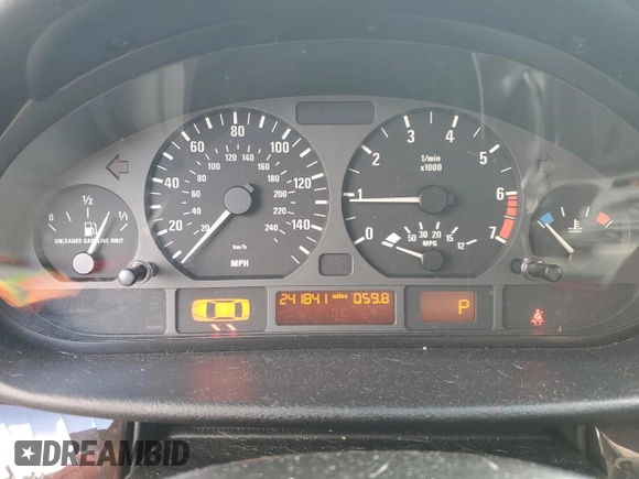 2002 BMW 3 Series 325i with VIN WBAEV33422KL66683, listed as a Copart auction lot 49004425 with 241,841 mi miles and Salvage Title. Bid and sale history available at carsss.com. Image 9.