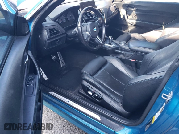 2017 BMW M2 with VIN WBS1H9C55HV786233, listed as a Copart auction lot 63596764 with 0 mi miles and Salvage Title. Bid and sale history available at carsss.com. Image 8.