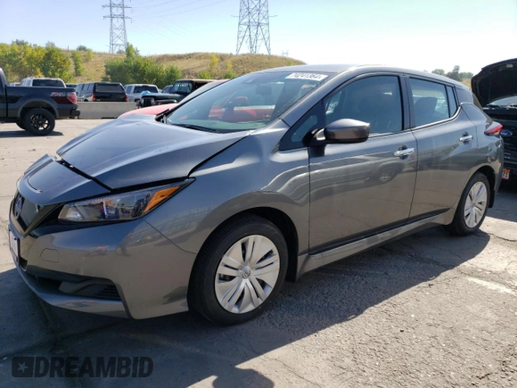 2025 Nissan LEAF S with VIN 1N4AZ1BVXSC558258, listed as a Copart auction lot 74241364 with 939 mi miles and Salvage Title. Bid and sale history available at carsss.com. Image 1.