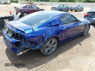 2013 Ford Mustang V6 with VIN 1ZVBP8AM8D5254453, listed as a IAAI auction lot 42535999 with 105,652 mi miles and . Bid and sale history available at DreamBid. Image 4.