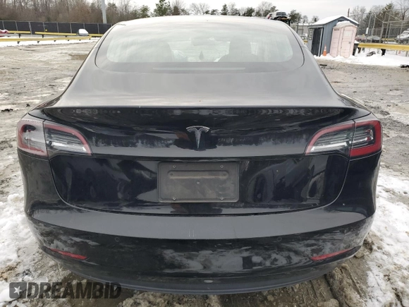 2020 Tesla Model 3 Standard Range Plus with VIN 5YJ3E1EAXLF661031, listed as a Copart auction lot 87912605 with Not Provided miles and Salvage Title. Bid and sale history available at DreamBid. Image 6.
