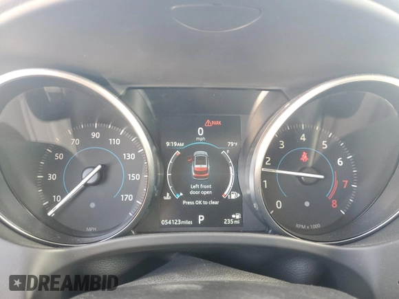 2018 Jaguar F-Pace 30t Premium with VIN SADCJ2GX7JA236427, listed as a Copart auction lot 47453385 with 54,123 mi miles and Salvage title. Bid and sale history available at DreamBid. Image 9.