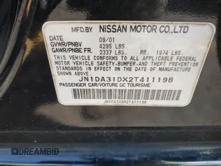 2002 Nissan Maxima GXE z VIN JN1DA31DX2T411198, wystawiony jako IAAI lot #42188090 z przebiegiem Nie podano mil oraz . Historia ofert i sprzedaży dostępna na DreamBid. Obrazek 9.