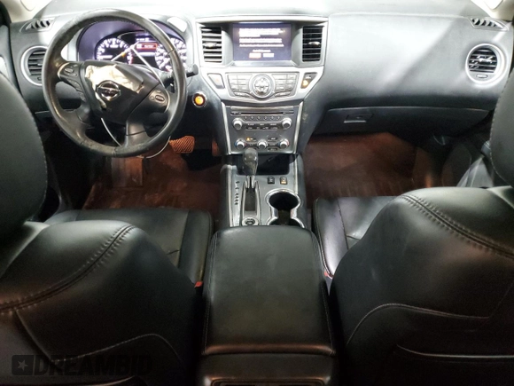 2017 Nissan Pathfinder SL with VIN 5N1DR2MMXHC621655, listed as a Copart auction lot 57874865 with 121,926 mi miles and Salvage title. Bid and sale history available at DreamBid. Image 8.