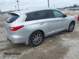 2014 Infiniti QX60 with VIN 5N1AL0MM1EC542752, listed as a IAAI auction lot 41682429 with 134,712 mi miles. Bid and sale history available at carsss.com. Image 4.