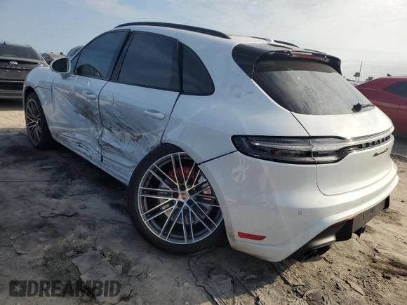 2023 Porsche Macan GTS with VIN WP1AF2A59PLB56053, listed as a Copart auction lot 76335744 with Not provided miles and Salvage title. Bid and sale history available at DreamBid. Image 2.