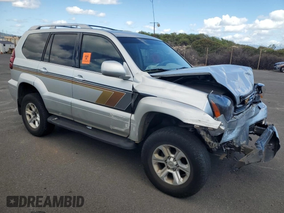 2008 Lexus GX 470 with VIN JTJBT20X680164287, listed as a Copart auction lot 46892755 with 94,815 mi miles and Salvage Title. Bid and sale history available at DreamBid. Image 4.