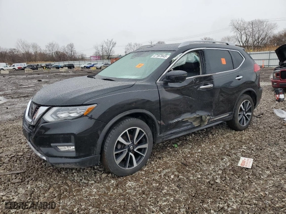 2017 Nissan Rogue SV with VIN 5N1AT2MV8HC805912, listed as a Copart auction lot 47167045 with 0 mi miles and Salvage Title. Bid and sale history available at carsss.com. Image 1.