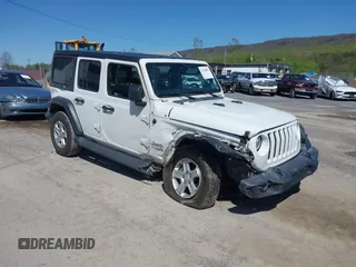 2020 Jeep Wrangler Unlimited Sport S z VIN 1C4HJXDN0LW204734, wystawiony jako IAAI lot #42128859 z przebiegiem 92 017 mil mil oraz . Historia ofert i sprzedaży dostępna na DreamBid. Obrazek 1.