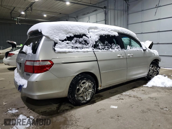 2006 Honda Odyssey EX with VIN 5FNRL38476B442534, listed as a Copart auction lot 44489865 with 0 mi miles and Salvage Title. Bid and sale history available at carsss.com. Image 3.
