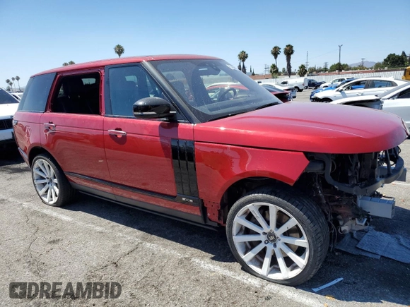 2017 Land Rover Range Rover с VIN SALGV5FE4HA338497, выставлен на аукционе Copart как лот 61456025 с пробегом 33 530 миль миль и Списание • Salvage title. История ставок и продаж доступна на DreamBid. Изображение 4.