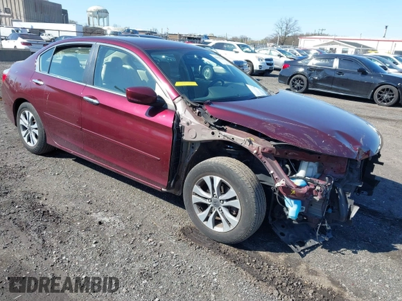 2014 Honda Accord LX with VIN 1HGCR2F34EA308629, listed as a IAAI auction lot 41976263 with 74,329 mi miles and . Bid and sale history available at carsss.com. Image 1.