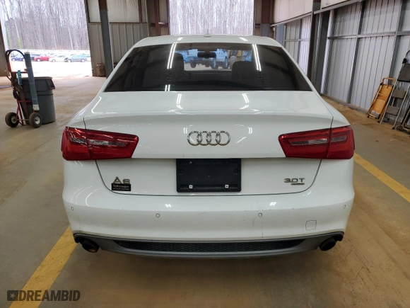 2015 Audi A6 3.0T Premium Plus with VIN WAUFGAFC3FN015727, listed as a Copart auction lot 48057025 with 0 miles and Clean Title. Bid and sale history available at carsss.com. Image 6.