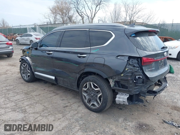 2021 Hyundai Santa Fe Limited with VIN 5NMS44AL1MH334332, listed as a IAAI auction lot 41911337 with 49,253 mi miles. Bid and sale history available at carsss.com. Image 3.