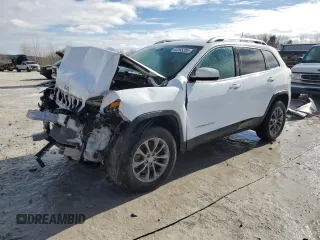 2020 Jeep Cherokee Latitude Plus with VIN 1C4PJMLB8LD586864, listed as a Copart auction lot 44155285 with 0 mi miles and Salvage Title. Bid and sale history available at carsss.com. Image 1.