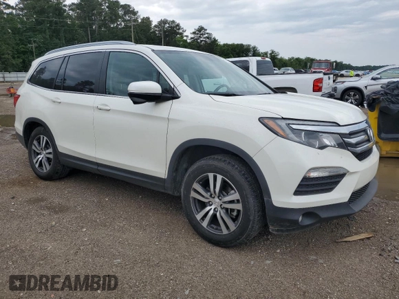 2018 Honda Pilot EX-L with VIN 5FNYF5H52JB023815, listed as a Copart auction lot 57692995 with 65,065 mi miles and Salvage title. Bid and sale history available at DreamBid. Image 4.