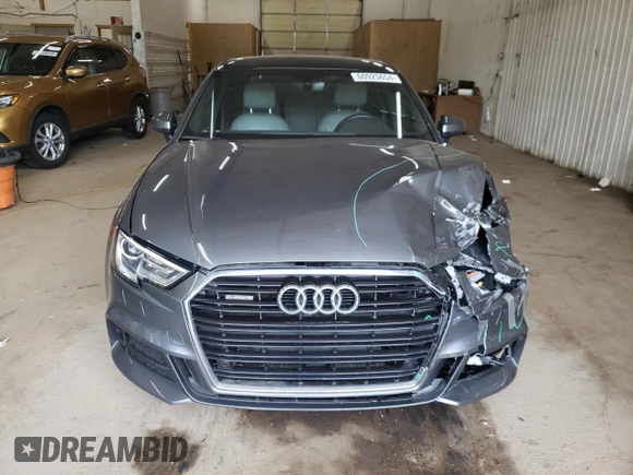 2017 Audi A3 Premium Plus with VIN WAUJ8GFF7H1060118, listed as a Copart auction lot 60925654 with 58,913 mi miles and Salvage Title. Bid and sale history available at DreamBid. Image 5.