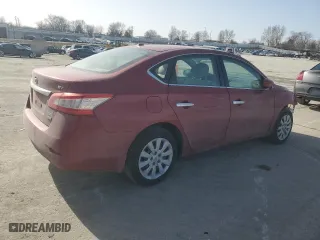 2014 Nissan Sentra SV with VIN 3N1AB7AP7EY303876, listed as a Copart auction lot 48101615 with 122,309 mi miles and Salvage Title. Bid and sale history available at carsss.com. Image 3.