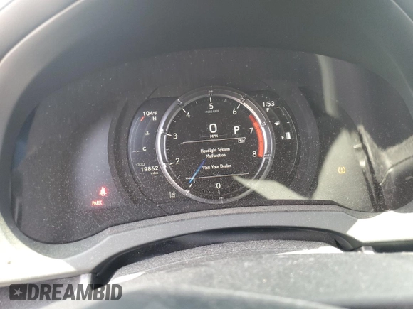 2023 Lexus IS 350 F Sport with VIN JTHGZ1B22P5069924, listed as a Copart auction lot 57846165 with 19,862 mi miles and Salvage title. Bid and sale history available at DreamBid. Image 9.