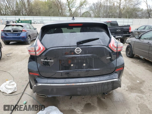 2018 Nissan Murano Platinum with VIN 5N1AZ2MH4JN140641, listed as a Copart auction lot 55126345 with 67,878 mi miles and Non Repairable. Bid and sale history available at carsss.com. Image 6.