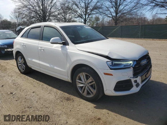 2017 Audi Q3 Premium with VIN WA1ECCFS1HR008097, listed as a Copart auction lot 48542095 with 45,539 mi miles and Salvage Title. Bid and sale history available at carsss.com. Image 4.