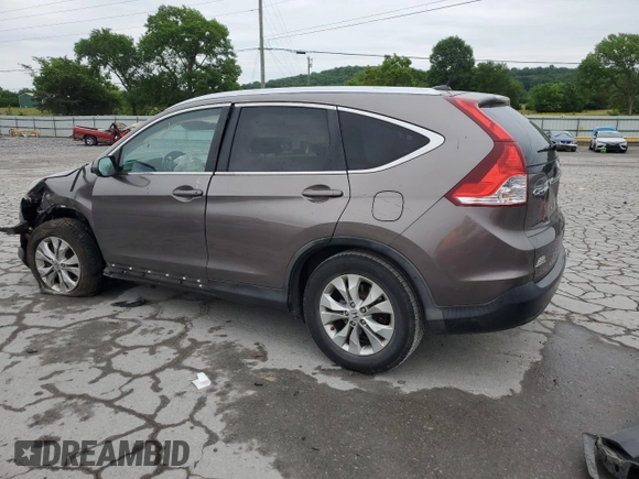2012 Honda CR-V EX-L with VIN 5J6RM4H78CL051182, listed as a Copart auction lot 56138355 with 126,129 mi miles and Salvage title. Bid and sale history available at DreamBid. Image 2.