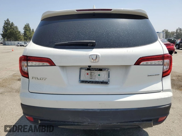 2021 Honda Pilot Special Edition with VIN 5FNYF5H29MB016046, listed as a Copart auction lot 58736015 with 63,600 mi miles and Salvage title. Bid and sale history available at DreamBid. Image 6.