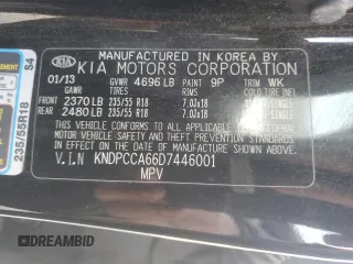 2013 Kia Sportage SX with VIN KNDPCCA66D7446001, listed as a Copart auction lot 50792695 with 95,182 mi miles and Salvage Title. Bid and sale history available at carsss.com. Image 15.