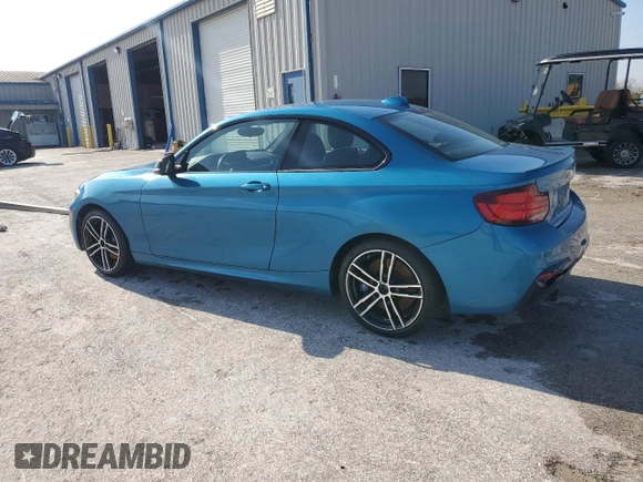 2020 BMW 2 Series M240i with VIN WBA2J5C07L7F24188, listed as a Copart auction lot 84346574 with 34,082 mi miles and Salvage Title. Bid and sale history available at carsss.com. Image 2.