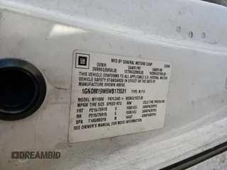 1998 Chevrolet Astro with VIN 1GNDM19W6WB173531, listed as a Copart auction lot 76167294 with 175,038 mi miles and Salvage Title. Bid and sale history available at carsss.com. Image 13.