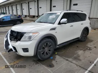 2017 Nissan Armada SV with VIN JN8AY2NC8H9503721, listed as a Copart auction lot 54143455 with Not Provided miles and Clean Title. Bid and sale history available at DreamBid. Image 1.