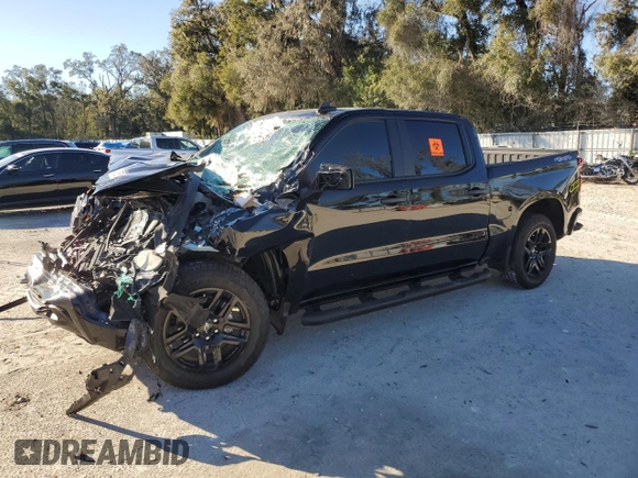 2024 Chevrolet Silverado 1500 Custom with VIN 3GCPDBEK9RG265615, listed as a Copart auction lot 45648535 with Not Provided miles and Salvage Title. Bid and sale history available at DreamBid. Image 1.
