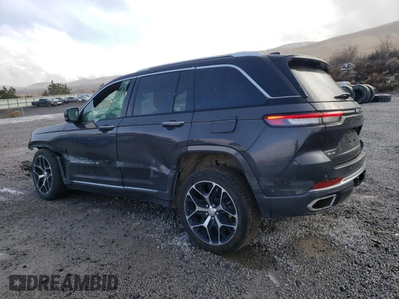 2022 Jeep Grand Cherokee Summit Reserve with VIN 1C4RJHEG8N8637493, listed as a Copart auction lot 43548675 with 37,629 mi miles and Salvage title. Bid and sale history available at DreamBid. Image 2.