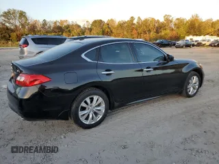2011 Infiniti M37 with VIN JN1BY1ARXBM375154, listed as a Copart auction lot 77981324 with 124,931 mi miles and Salvage Title. Bid and sale history available at carsss.com. Image 3.