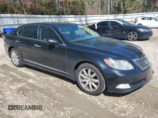 2009 Lexus LS 460 with VIN JTHCL46F195003527, listed as a Copart auction lot 49570505 with 279,651 mi miles and Salvage title. Bid and sale history available at DreamBid. Image 4.