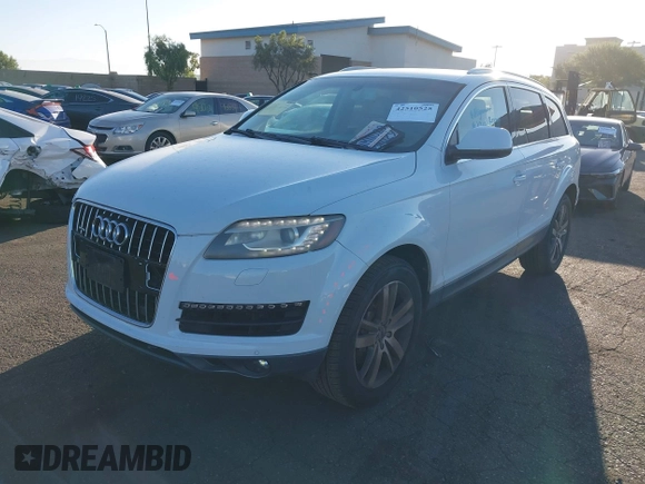 2012 Audi Q7 Premium Plus with VIN WA1LGAFE6CD008306, listed as a IAAI auction lot 42510525 with 131,992 mi miles and . Bid and sale history available at DreamBid. Image 2.