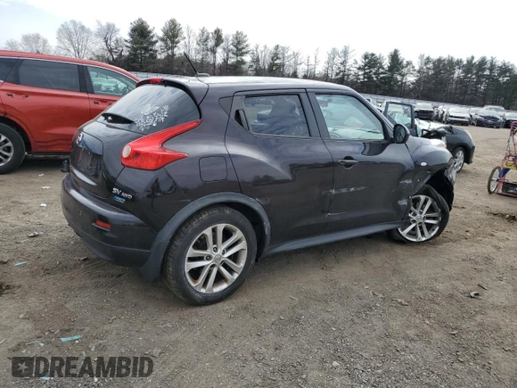 2014 Nissan Juke SV with VIN JN8AF5MV8ET483060, listed as a Copart auction lot 47833905 with 635 mi miles and Salvage Title. Bid and sale history available at DreamBid. Image 3.