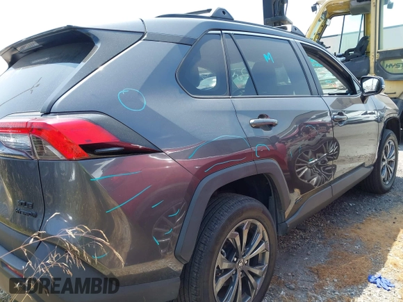 2023 Toyota RAV4 Hybrid XLE Premium with VIN 4T3B6RFV9PU117919, listed as a IAAI auction lot 42528322 with 27,236 mi miles and . Bid and sale history available at DreamBid. Image 4.