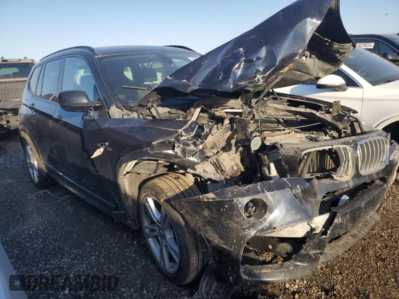 2013 BMW X3 xDrive35i with VIN 5UXWX7C50DL977275, listed as a Copart auction lot 46266915 with Not Provided miles and Salvage Title. Bid and sale history available at DreamBid. Image 4.