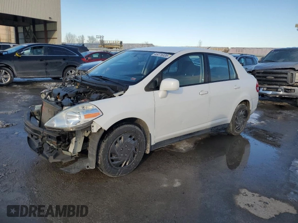 2011 Nissan Versa 1.8 S with VIN 3N1BC1AP6BL403877, listed as a Copart auction lot 46075335 with 145,180 mi miles and Salvage Title. Bid and sale history available at carsss.com. Image 1.