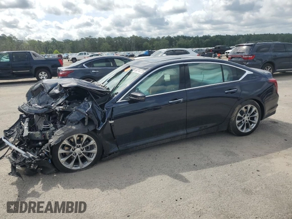 2020 Cadillac CT5 Premium Luxury with VIN 1G6DN5RK2L0116960, listed as a Copart auction lot 60214775 with Not provided miles and Salvage title. Bid and sale history available at DreamBid. Image 1.