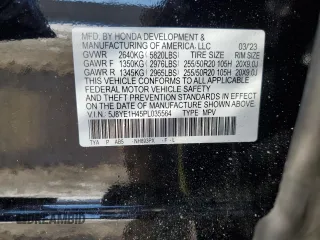 2023 Acura MDX w/Technology Package with VIN 5J8YE1H45PL035564, listed as a Copart auction lot 43819415 with 16,166 mi miles and Salvage Title. Bid and sale history available at carsss.com. Image 13.
